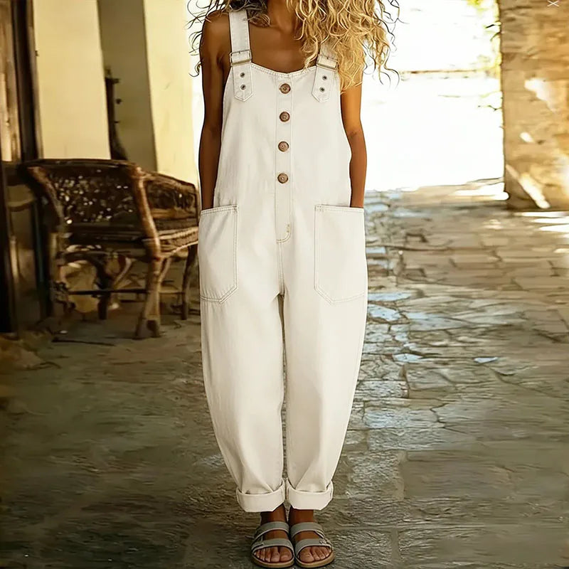 Abigail | Adjustable Denim Overalls