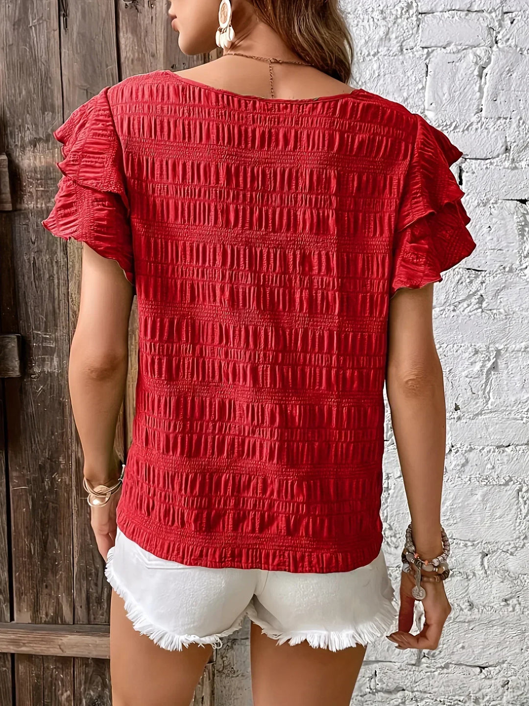 Narcissa | Light & Breezy Blouse with Fun Ruffles