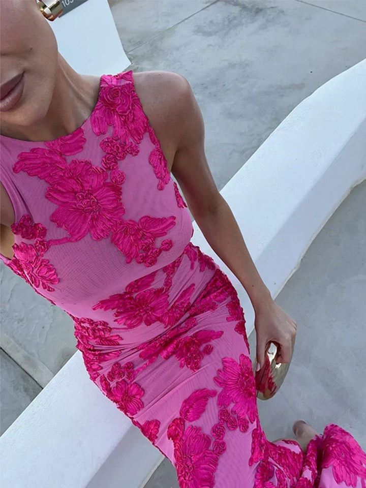 Cindy | Timeless Floral Evening Gown
