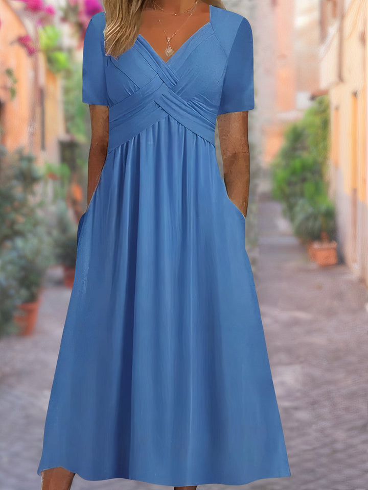 Maxine | V-Neck Tummy-Covering Dress