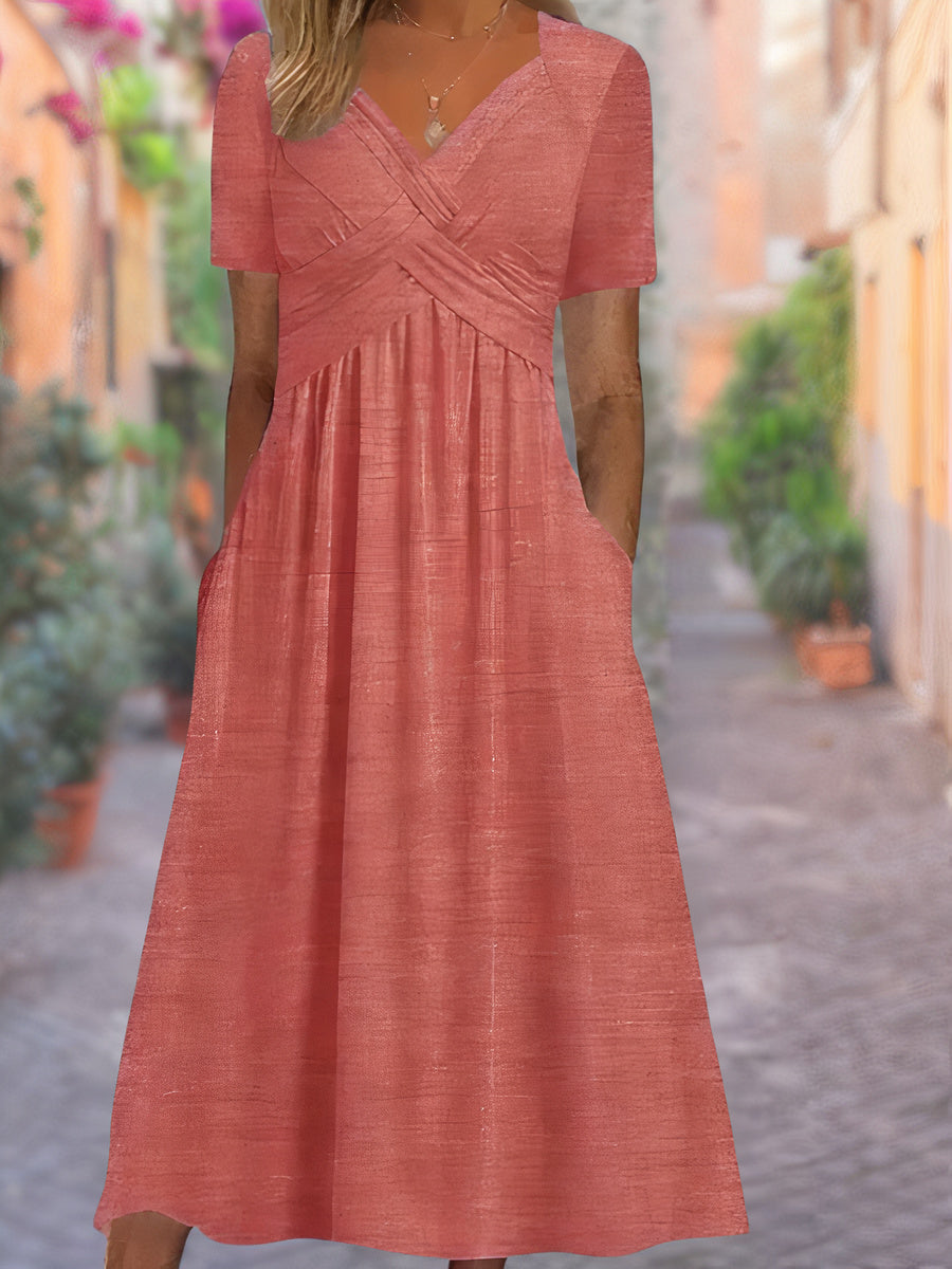 Maxine | V-Neck Tummy-Covering Dress