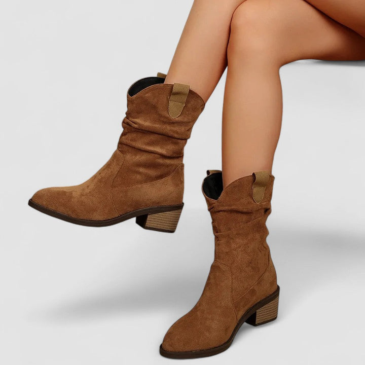 Christine – Orthopedic Slouch Western Boots