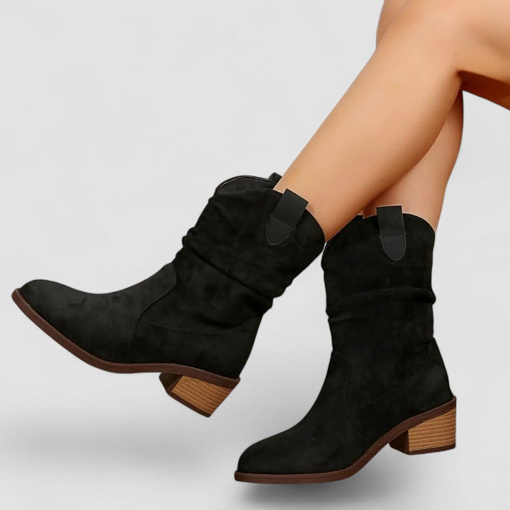 Christine – Orthopedic Slouch Western Boots