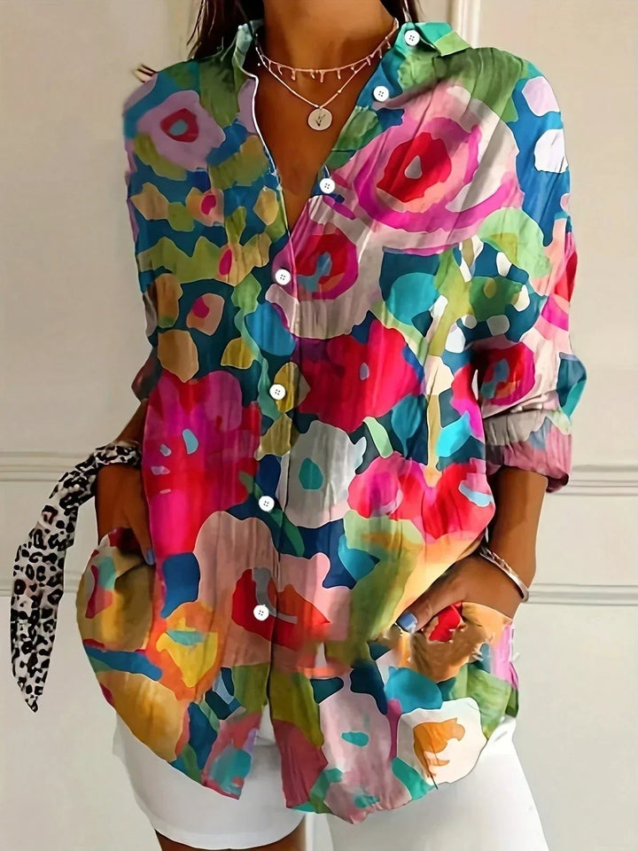 Emerie | Colorful Pattern Blouse