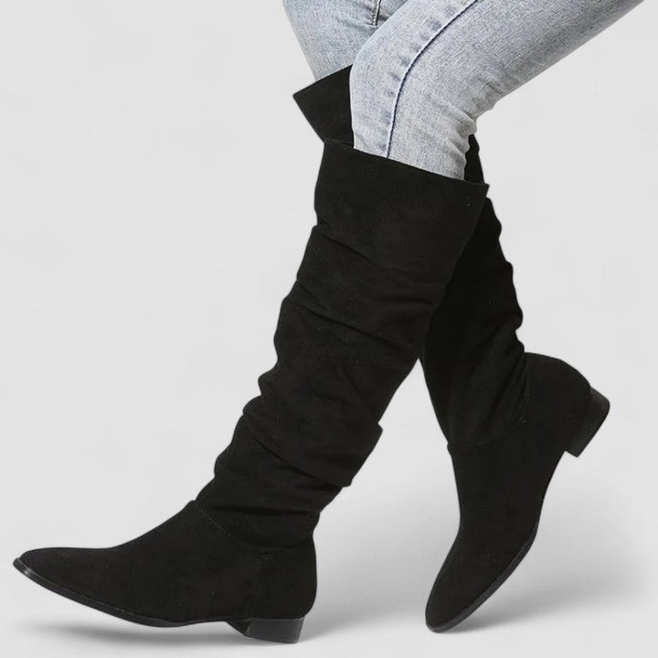 Hope – Slouchy Suede Knee-High Boots