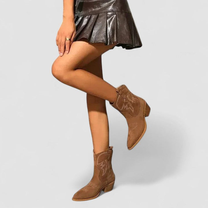 Sonia – Orthopedic Western Ankle Boots