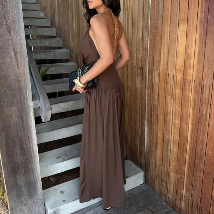 Mary – Halter Neck Wide Leg Jumpsuit