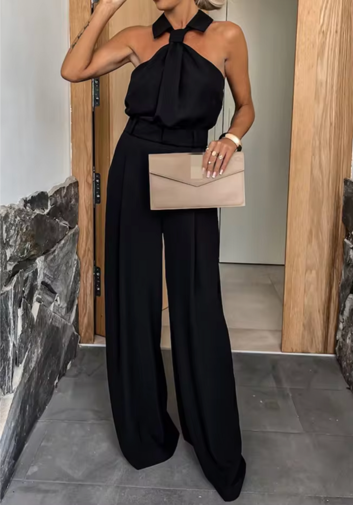 Jessica | Sleek Jumpsuit with Wide Legs