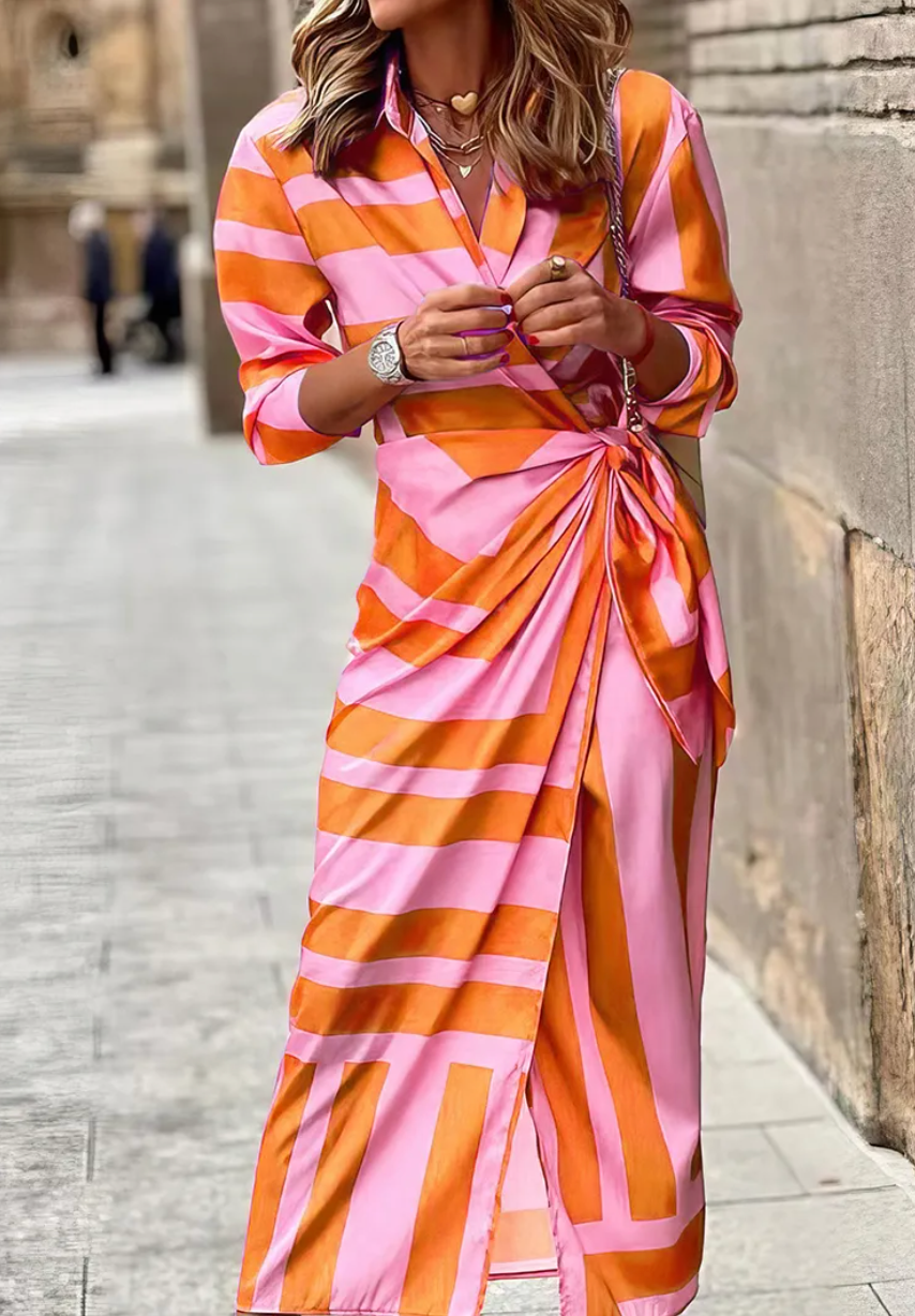 Kaelin | Printed Wrap Dress