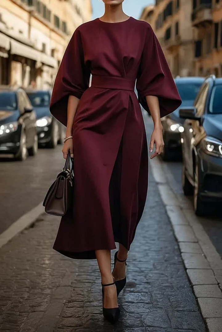 Carla | Elegant Lantern Sleeve Dress