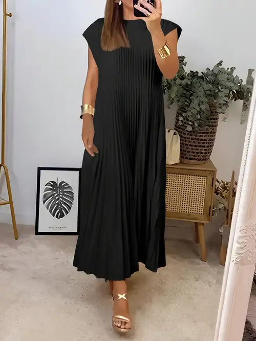 Isabelle | Pleated Midi Dress