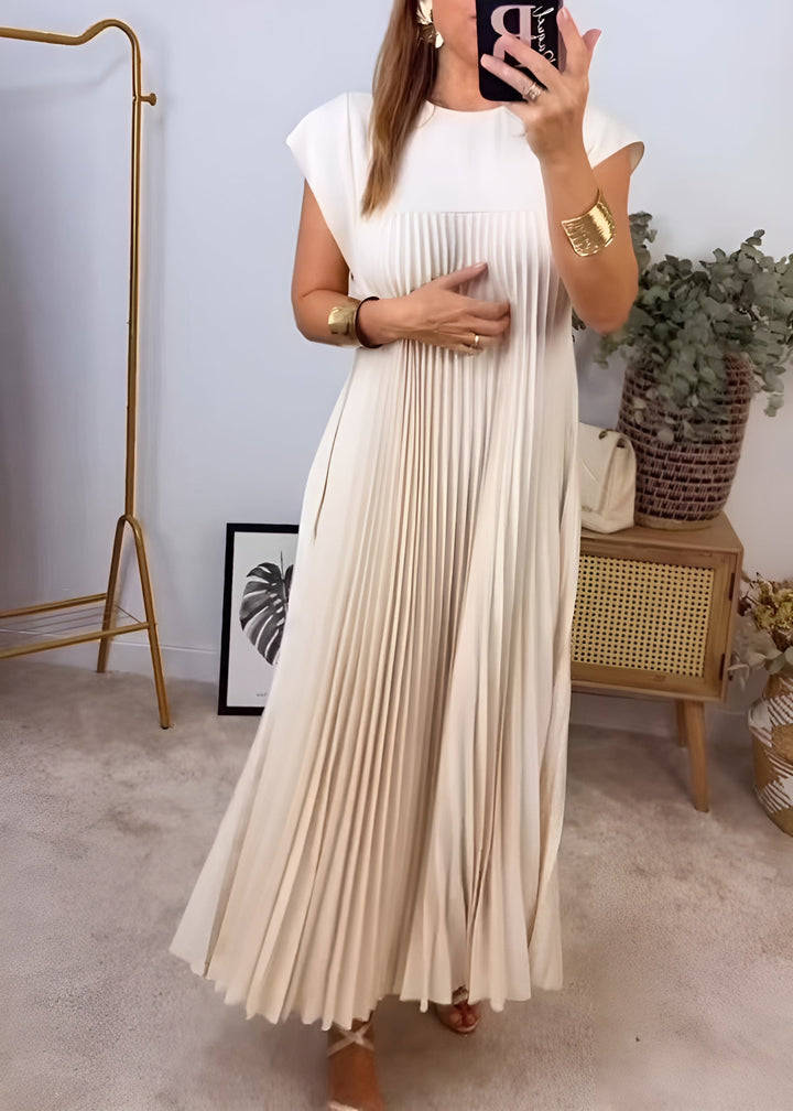 Isabelle | Pleated Midi Dress