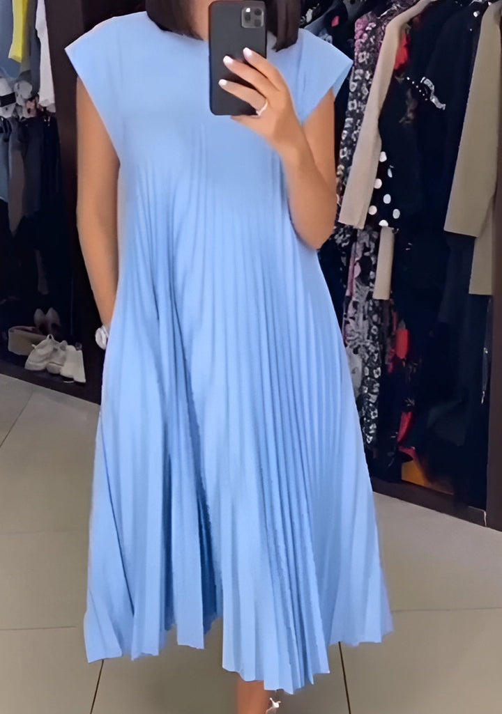 Isabelle | Pleated Midi Dress