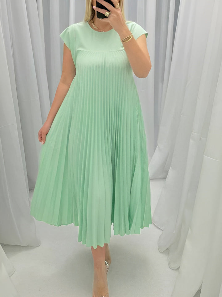 Isabelle | Pleated Midi Dress