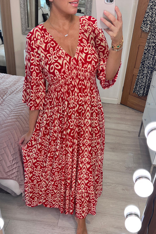 Pauline | Bohemian Midi Dress