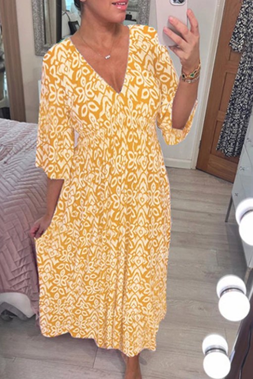 Pauline | Bohemian Midi Dress