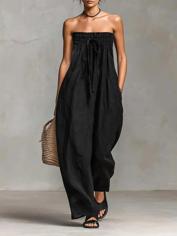Celeste – Strapless Wide-Leg Jumpsuit