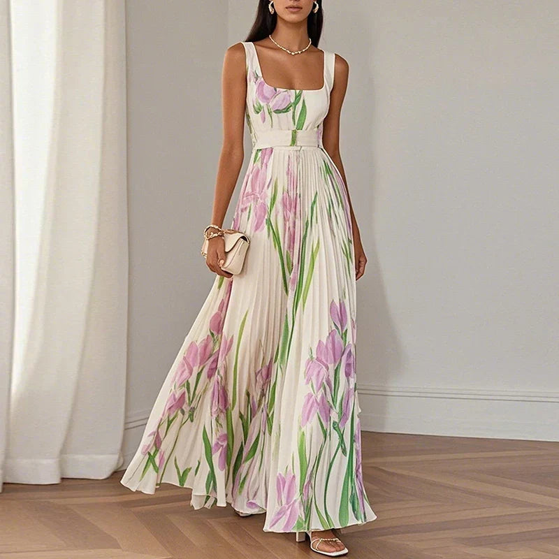 Piper | Floral a-Line Maxi Dress