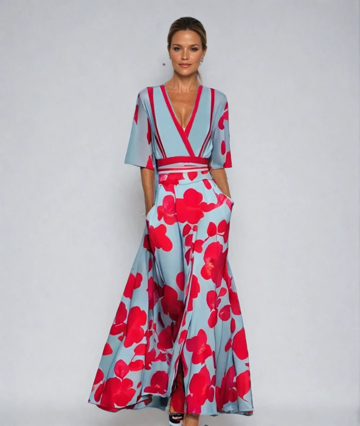 Marlee | Elegant Floral a-Line Dress