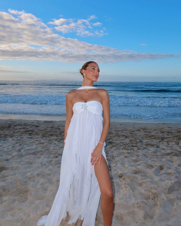 Sloane | Romantic Ruffle Maxi Dress
