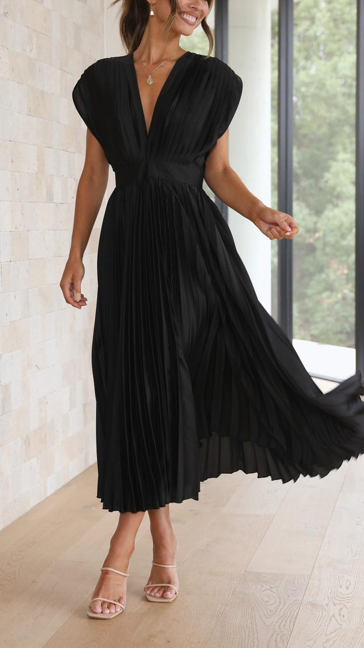 Whitney | Pleated Maxi Dress