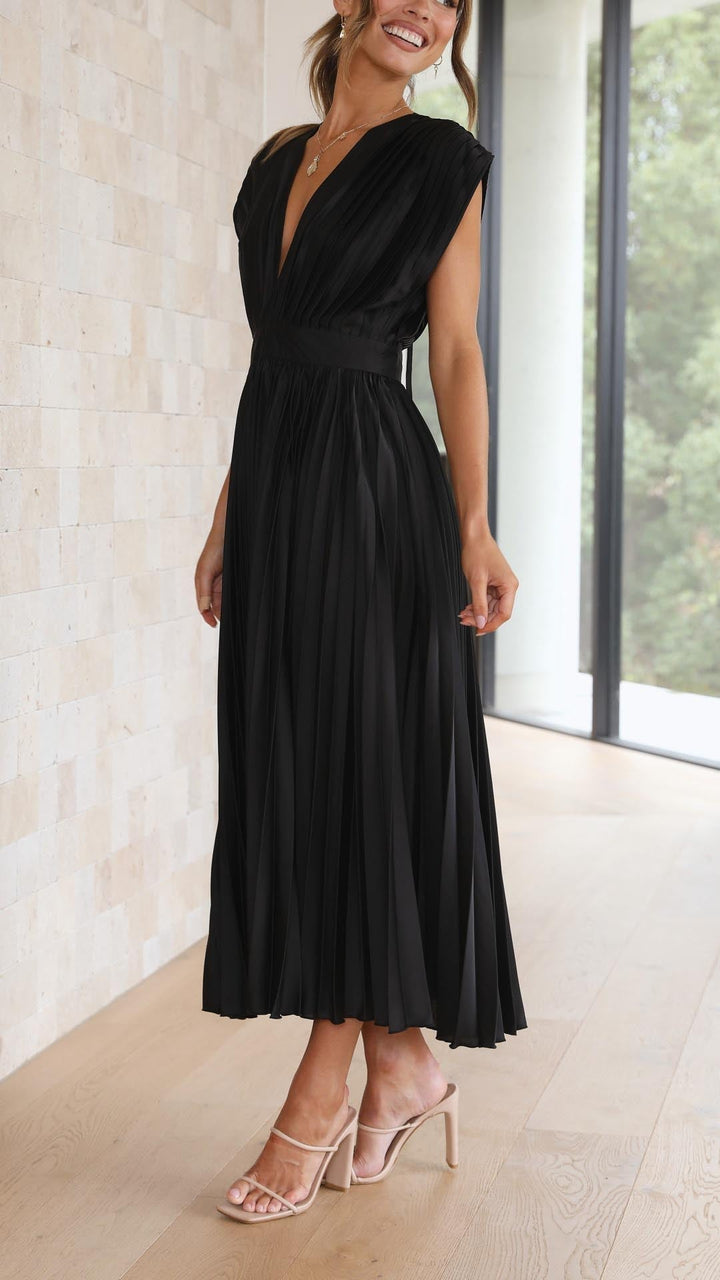Whitney | Pleated Maxi Dress