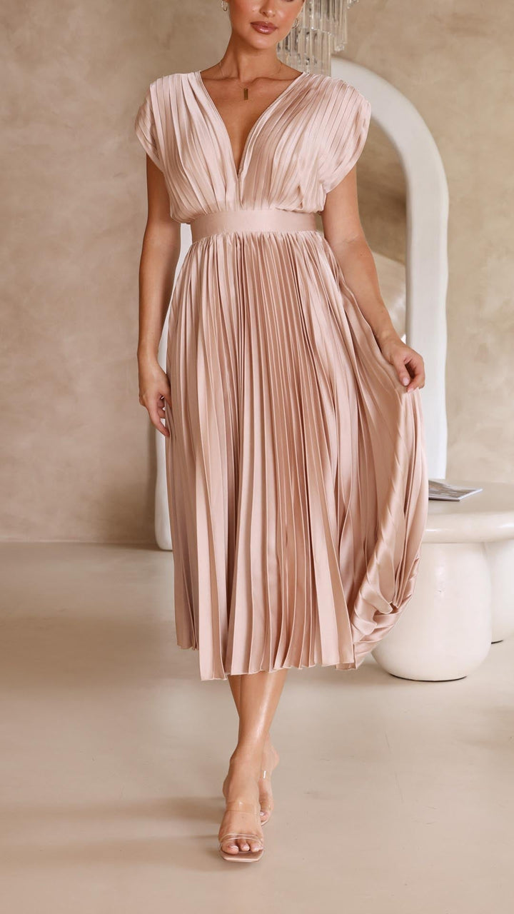 Whitney | Pleated Maxi Dress