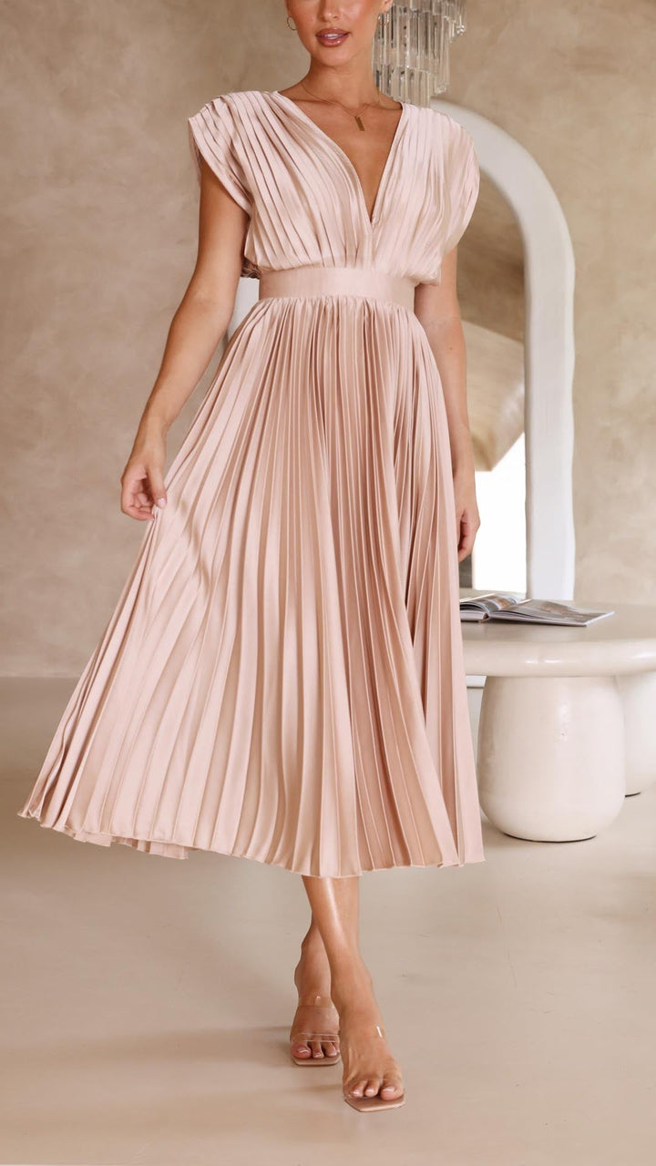 Whitney | Pleated Maxi Dress