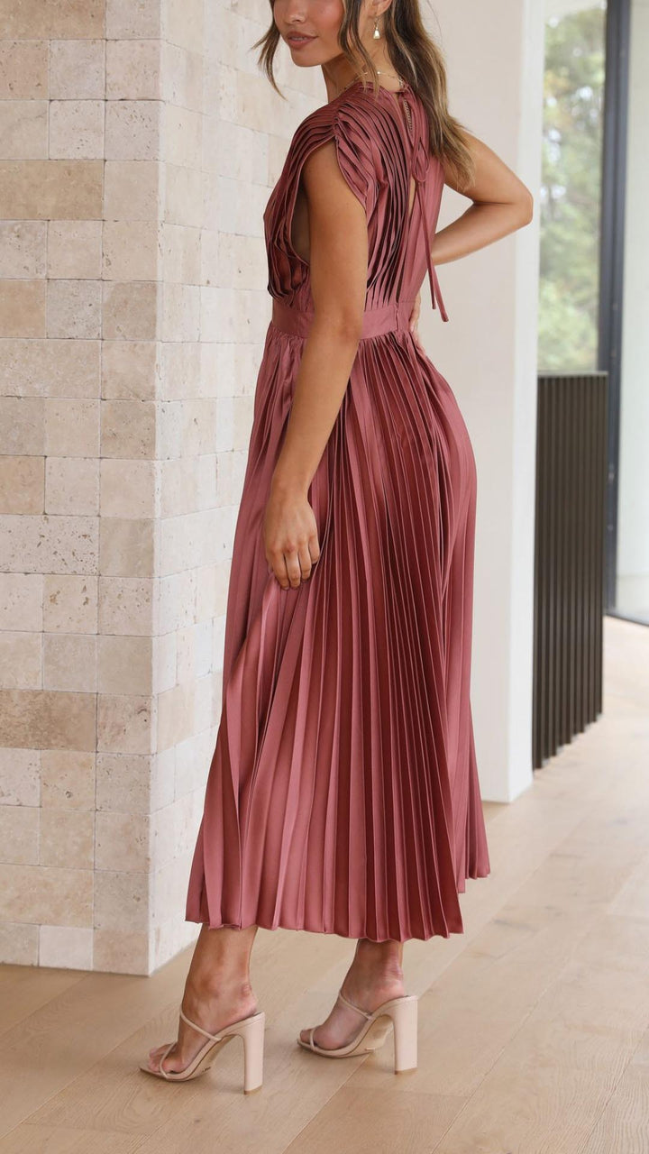 Whitney | Pleated Maxi Dress