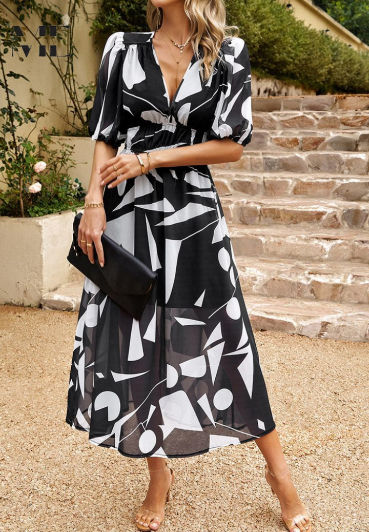 Adele | Elegant Floral Dress