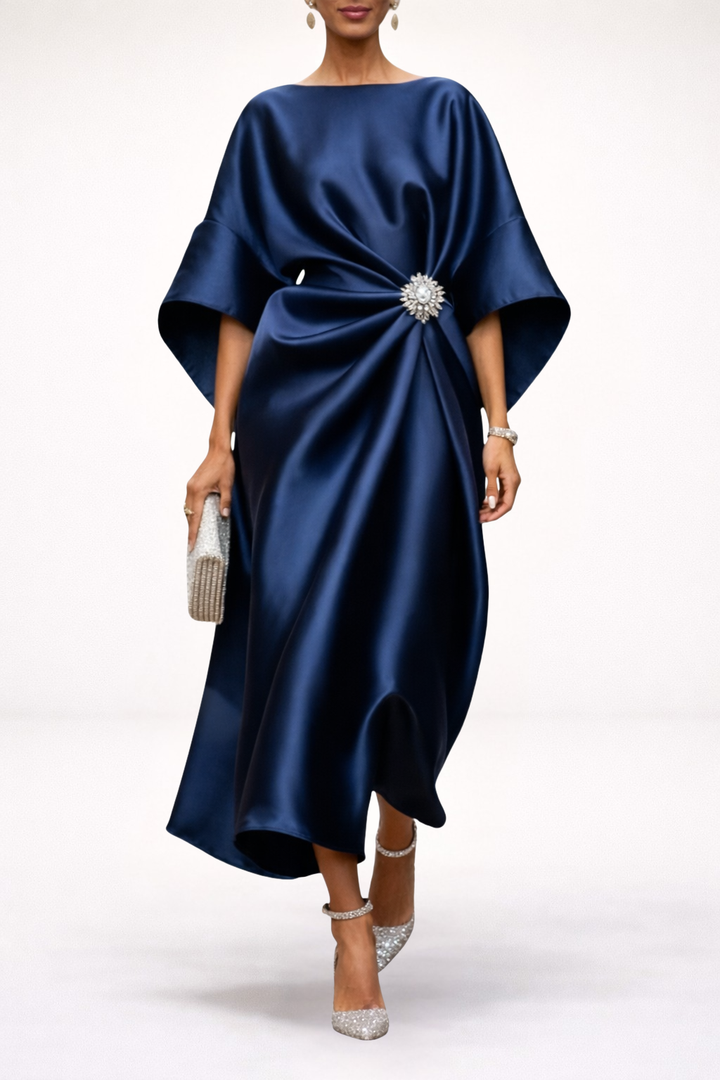 Alaina | Elegant Satin Maxi Dress