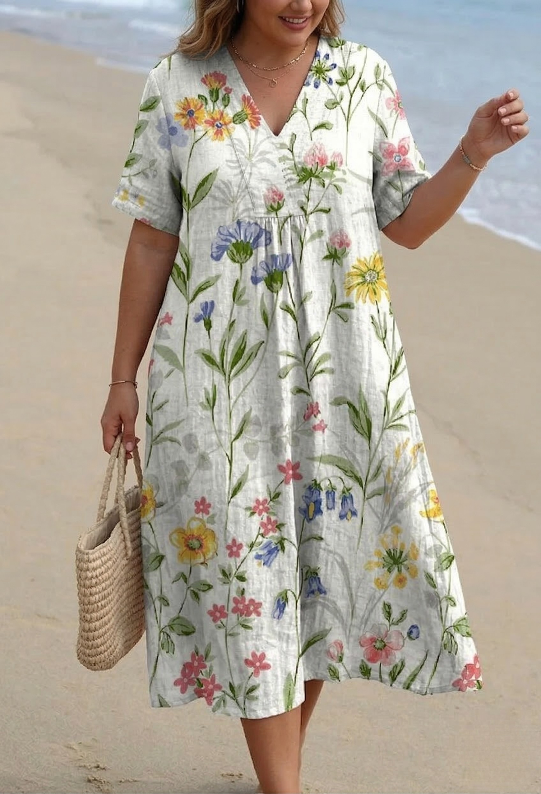 Nova | Vintage Floral Flowing Dress