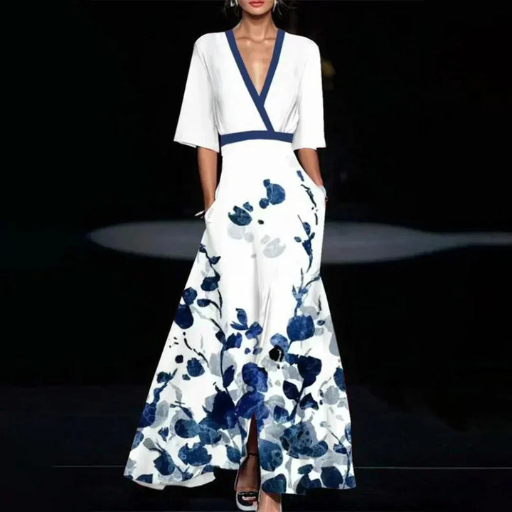 Kirsten | Elegant Floral Wrap Dress