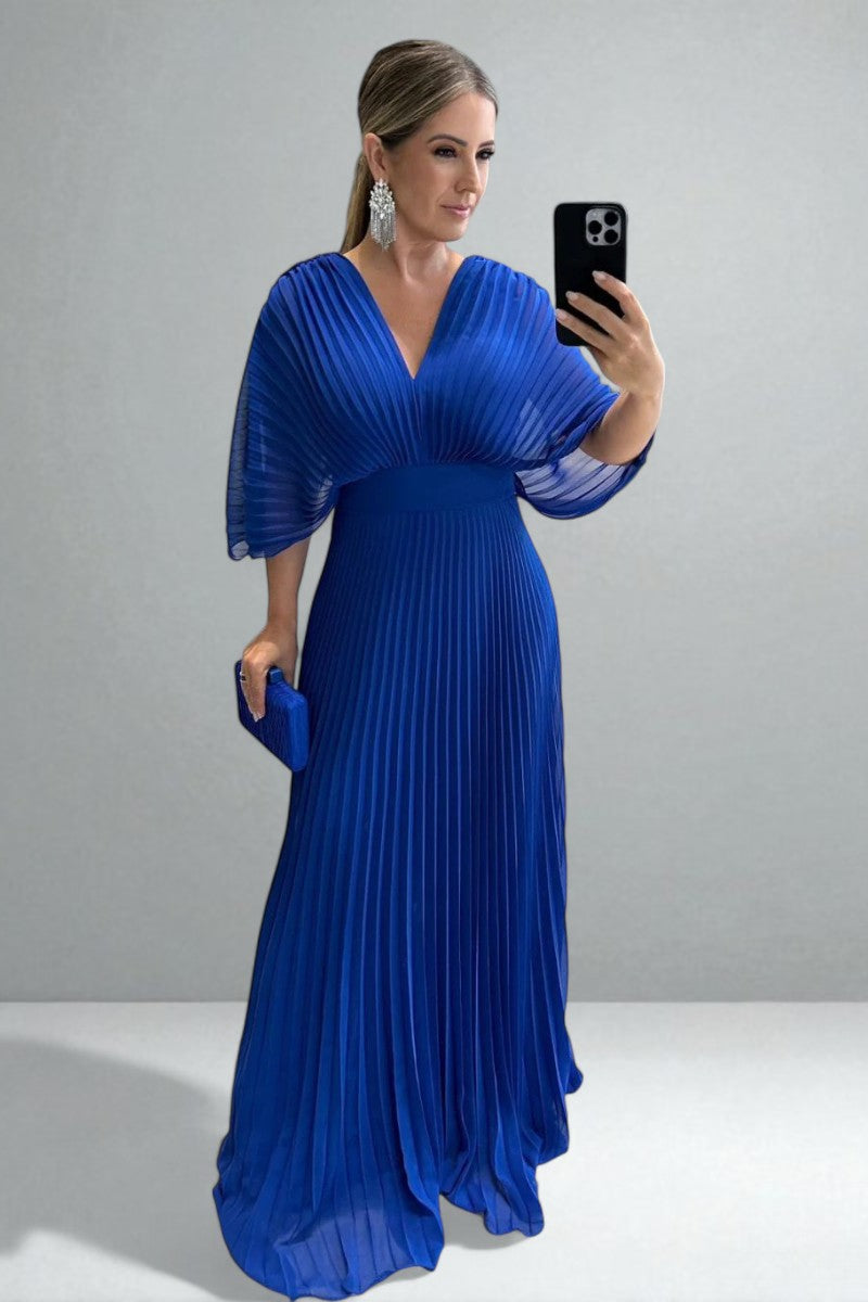 Hollis | Elegant Pleated Maxi Dress