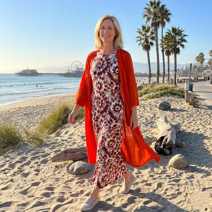 Halle | Elegant Dress with Cardigan
