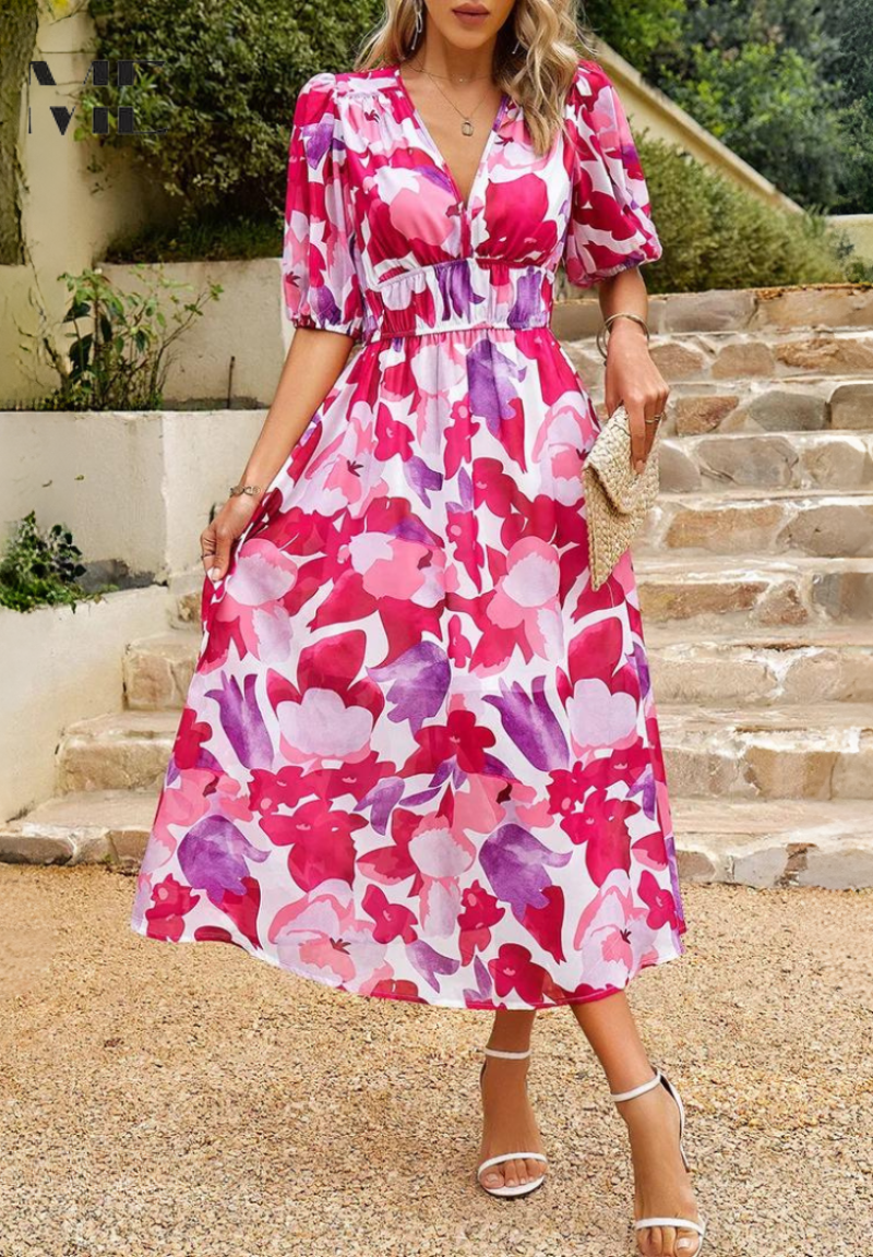 Kalani | Elegant Floral Dress