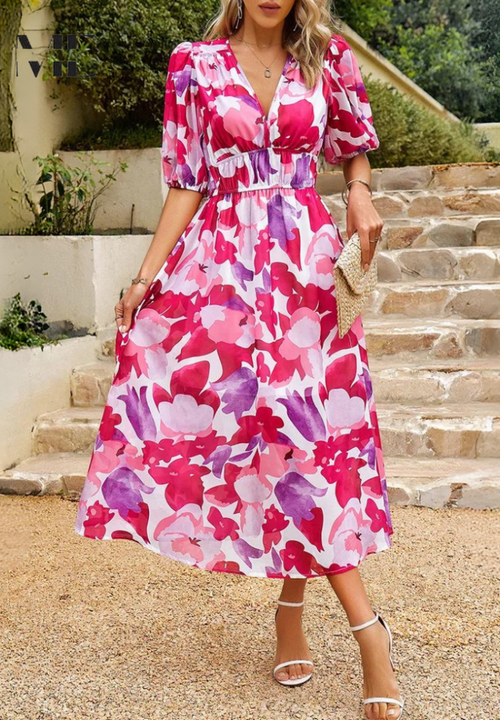 Kalani | Elegant Floral Dress