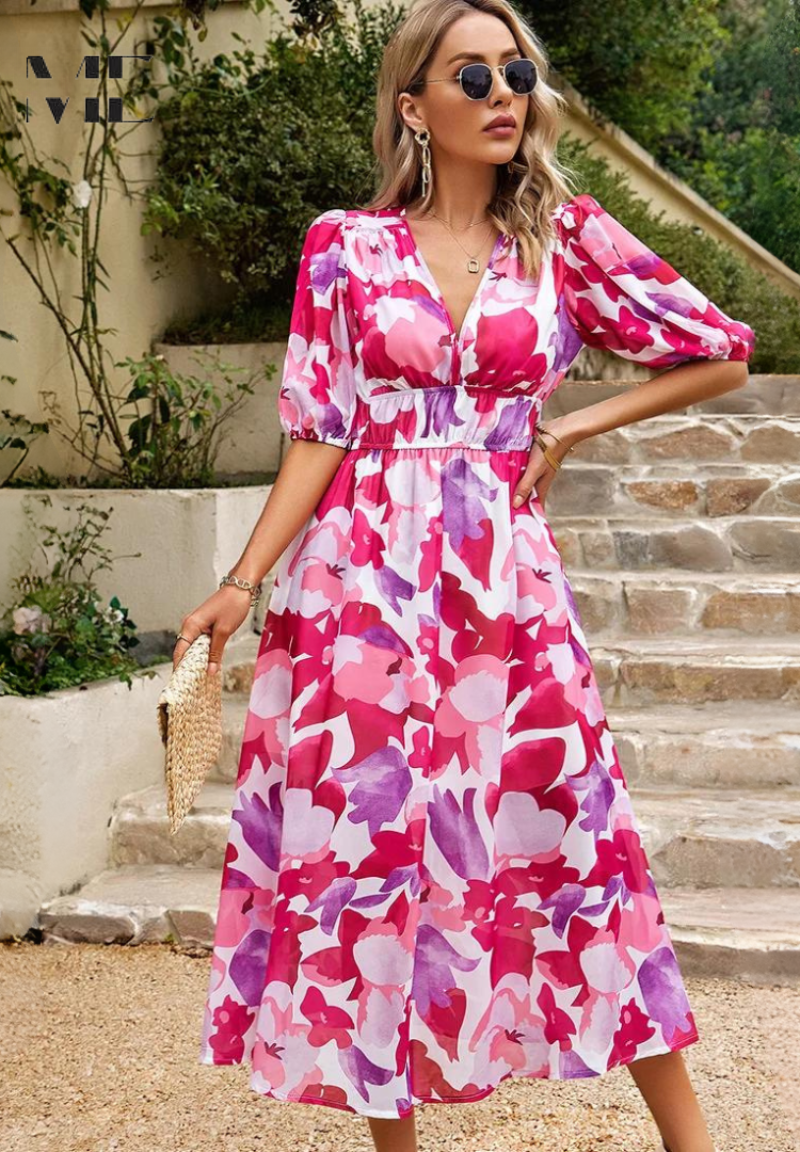Kalani | Elegant Floral Dress