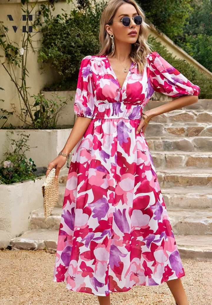Kalani | Elegant Floral Dress