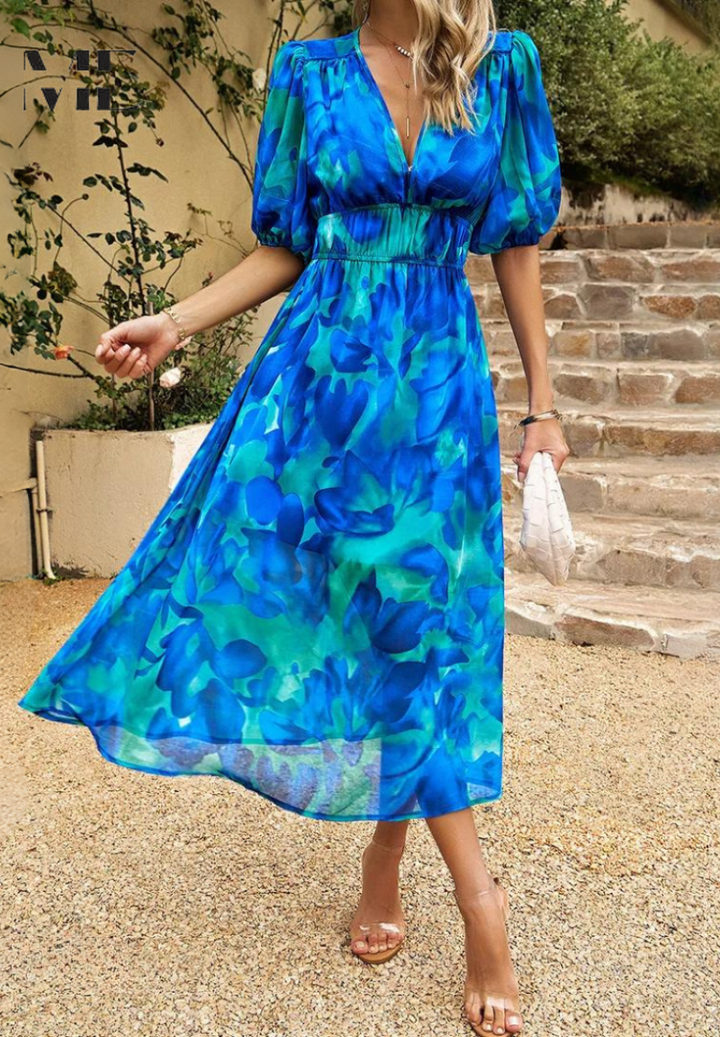 Adele | Elegant Floral Dress