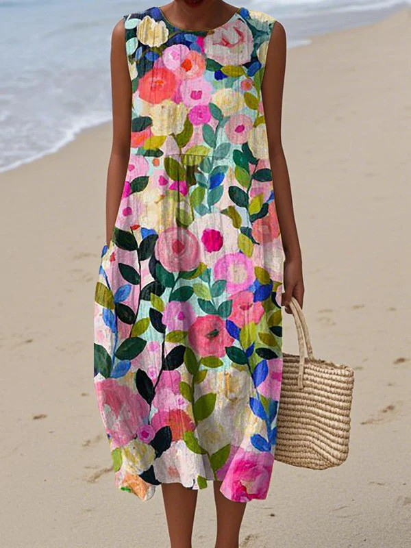 Aretha | Floral Midi Dress