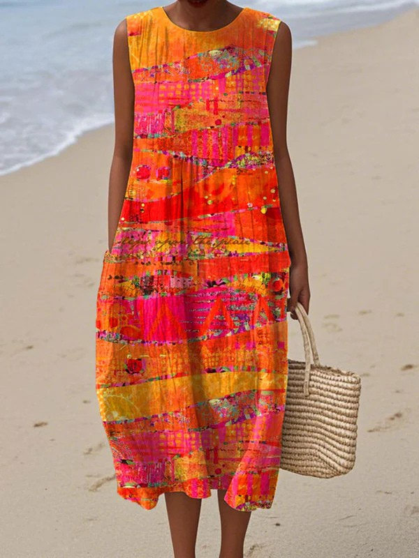 Tertia | Sunset Midi Dress