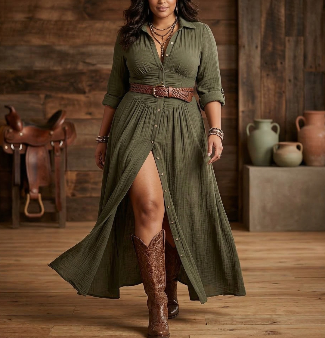 Aspen | Belted Day Dress