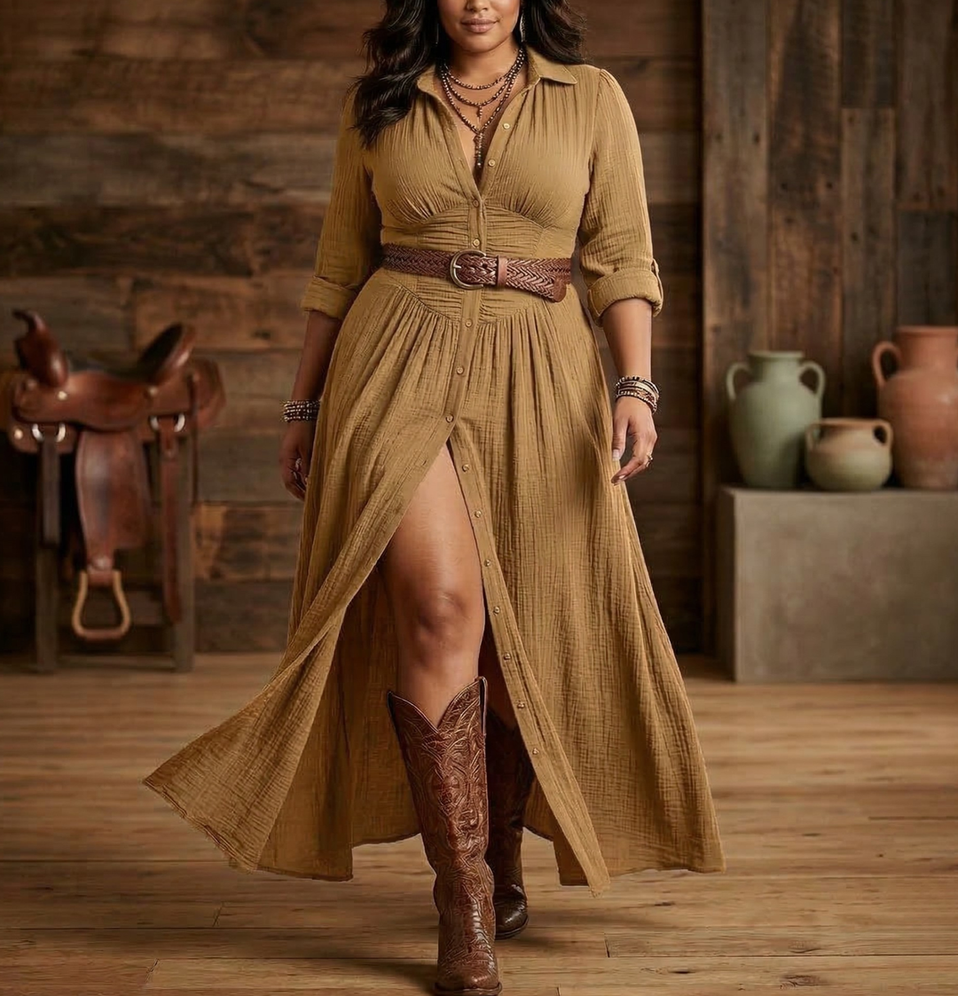 Aspen | Belted Day Dress