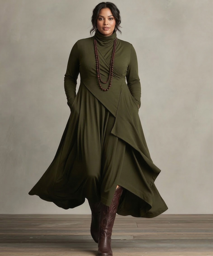 Brynn | Elegant Draped Dress