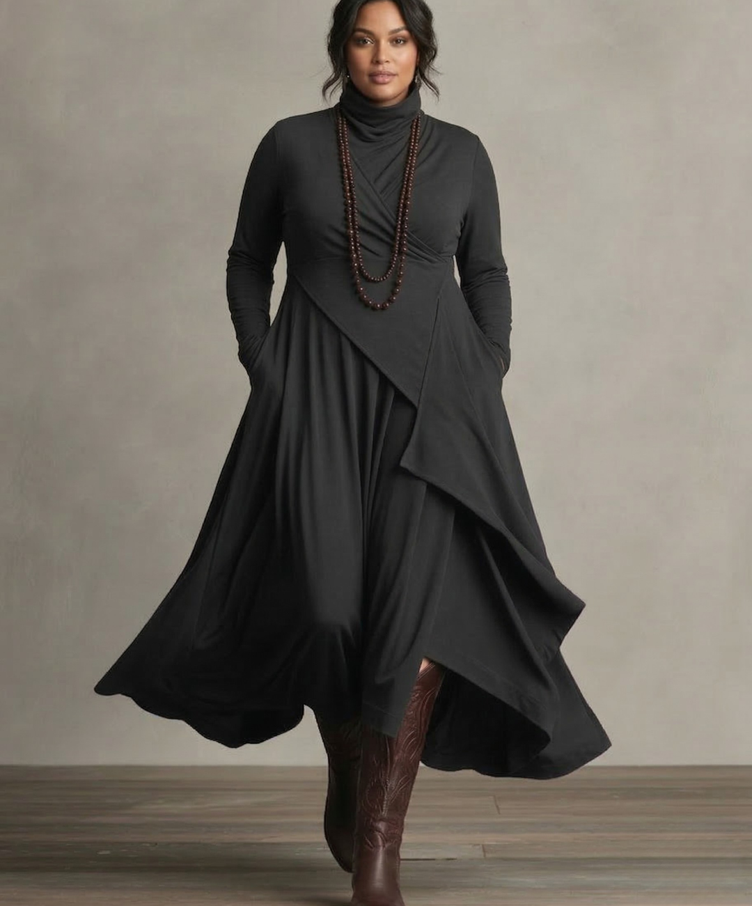 Brynn | Elegant Draped Dress