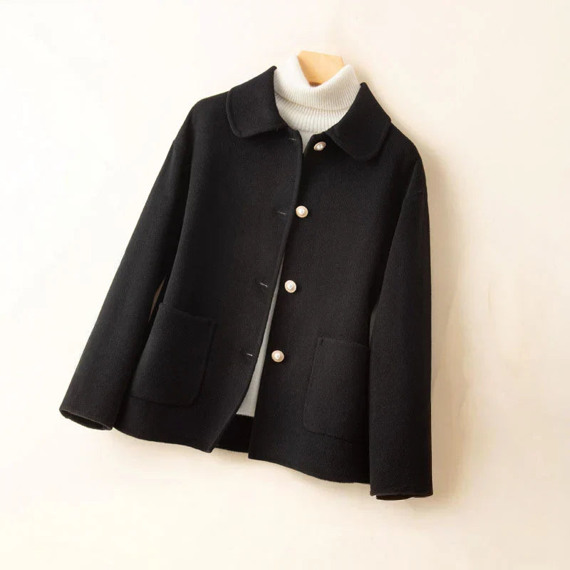 Danielle – Elegant Pearl Button Jacket
