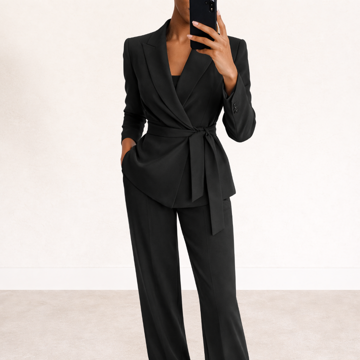 Millicent | Belted Blazer Suit
