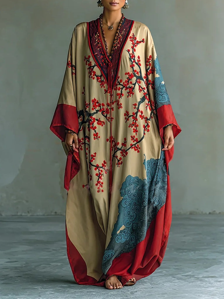 Aubrey | Floral Batwing Maxi Dress