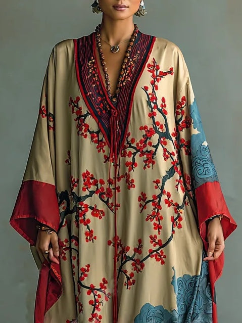Aubrey | Floral Batwing Maxi Dress